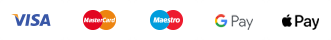 Visa, Mastercard. Secured by SagePay