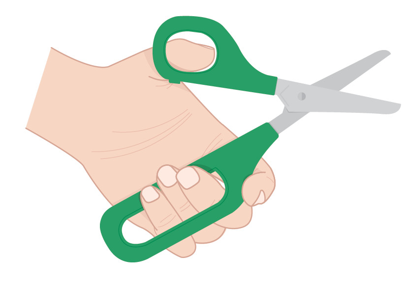 Easi-Grip Loop Handle Scissors : assist those with weak hands